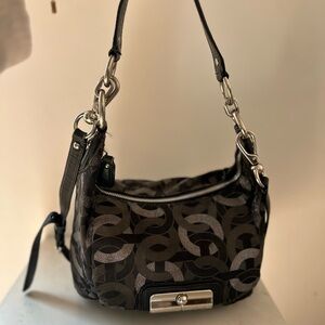 Coach Kristin Signature Op Art Hobo Bag